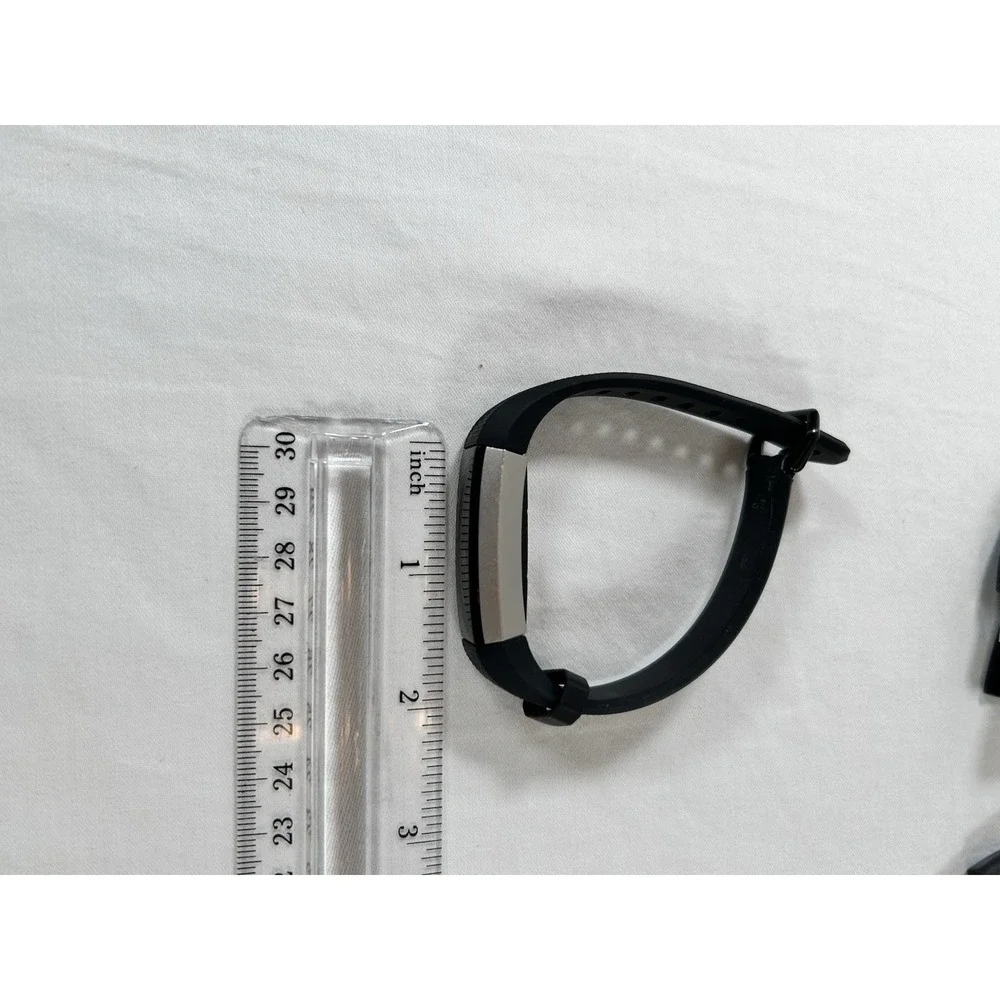 Fitbit Alta HR - Heart Rate + Fitness Wristband (Black) 2 Chargers Small WORKS